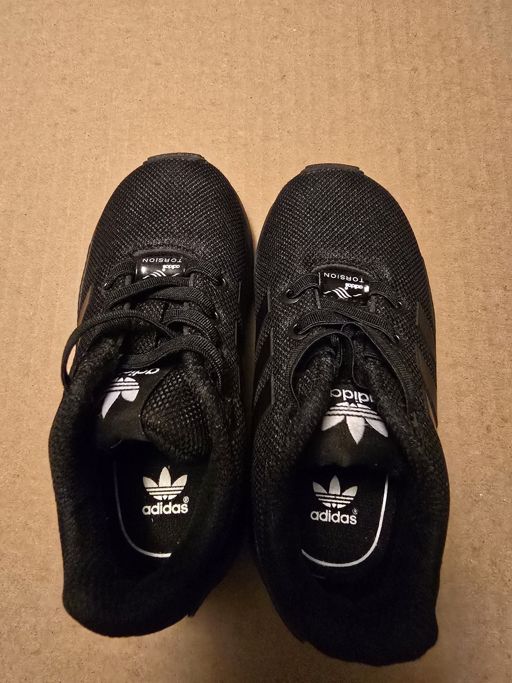 adidas Kid's Black Torsion Athletic Sneakers